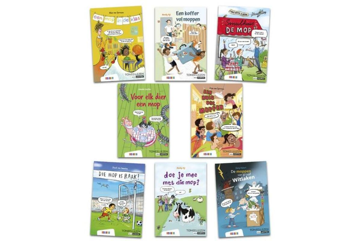 Pakket Toneellezen Moppen groep 3-4 (8 titels)