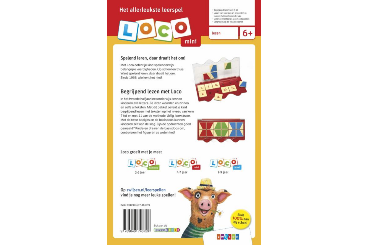 Loco Mini: veilig leren lezen pakket begrijpend lezen kern 7-11