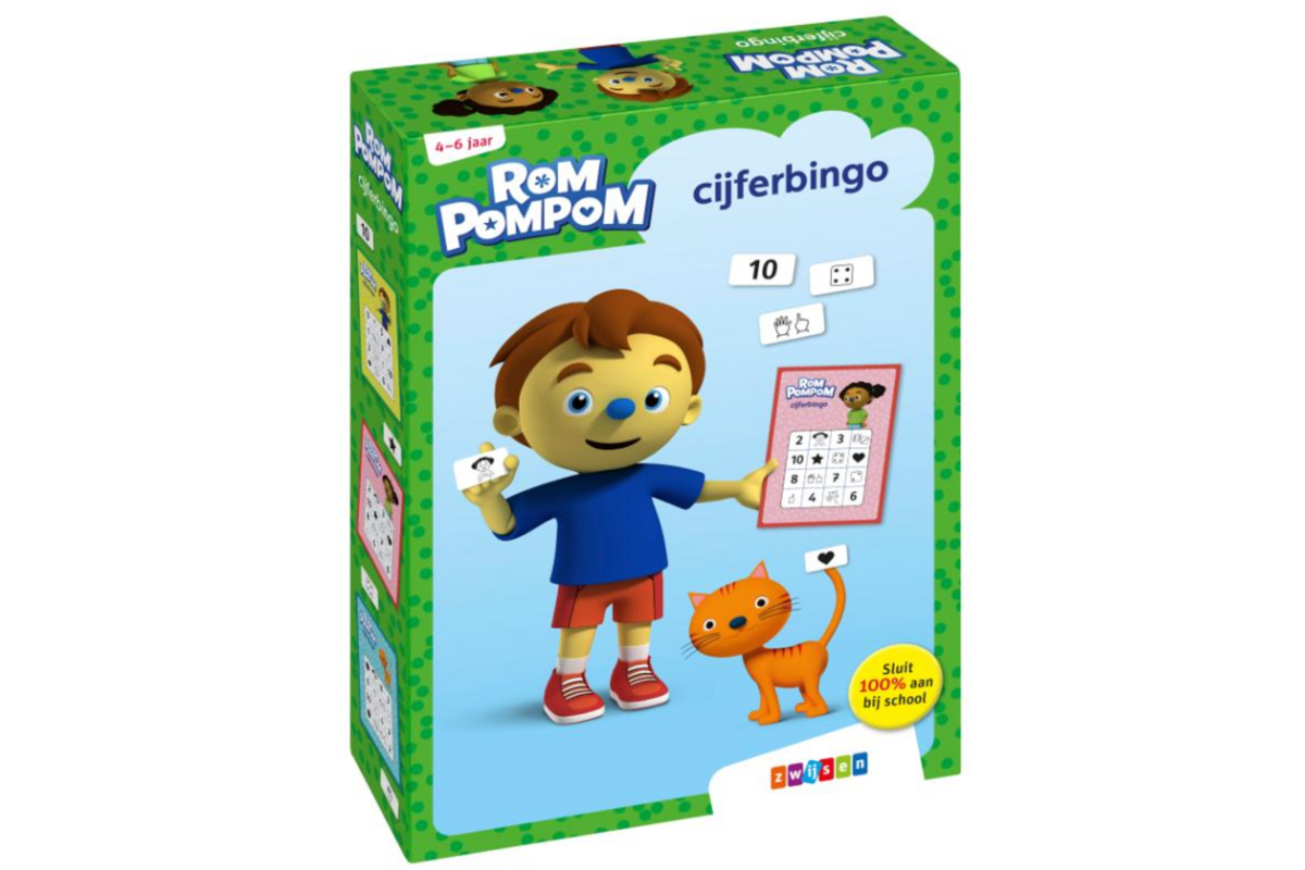 Rompompom cijferbingo
