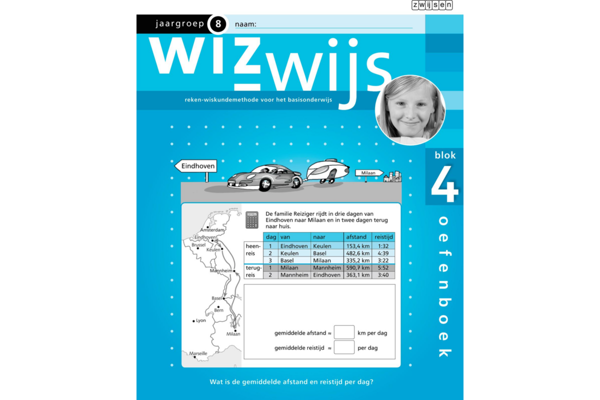 Wizwijs groep 8 oefenboek 4 basis (5 stuks)
