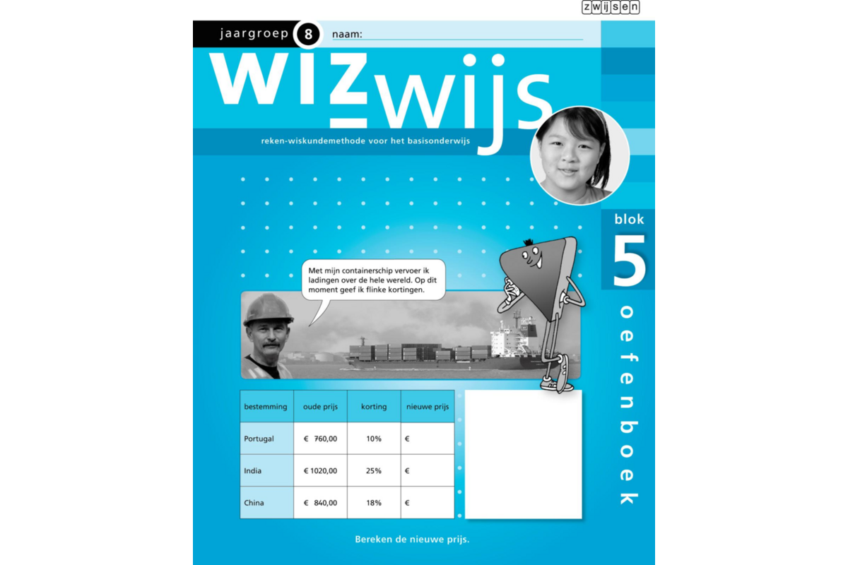 Wizwijs groep 8 oefenboek 5 basis (5 stuks)