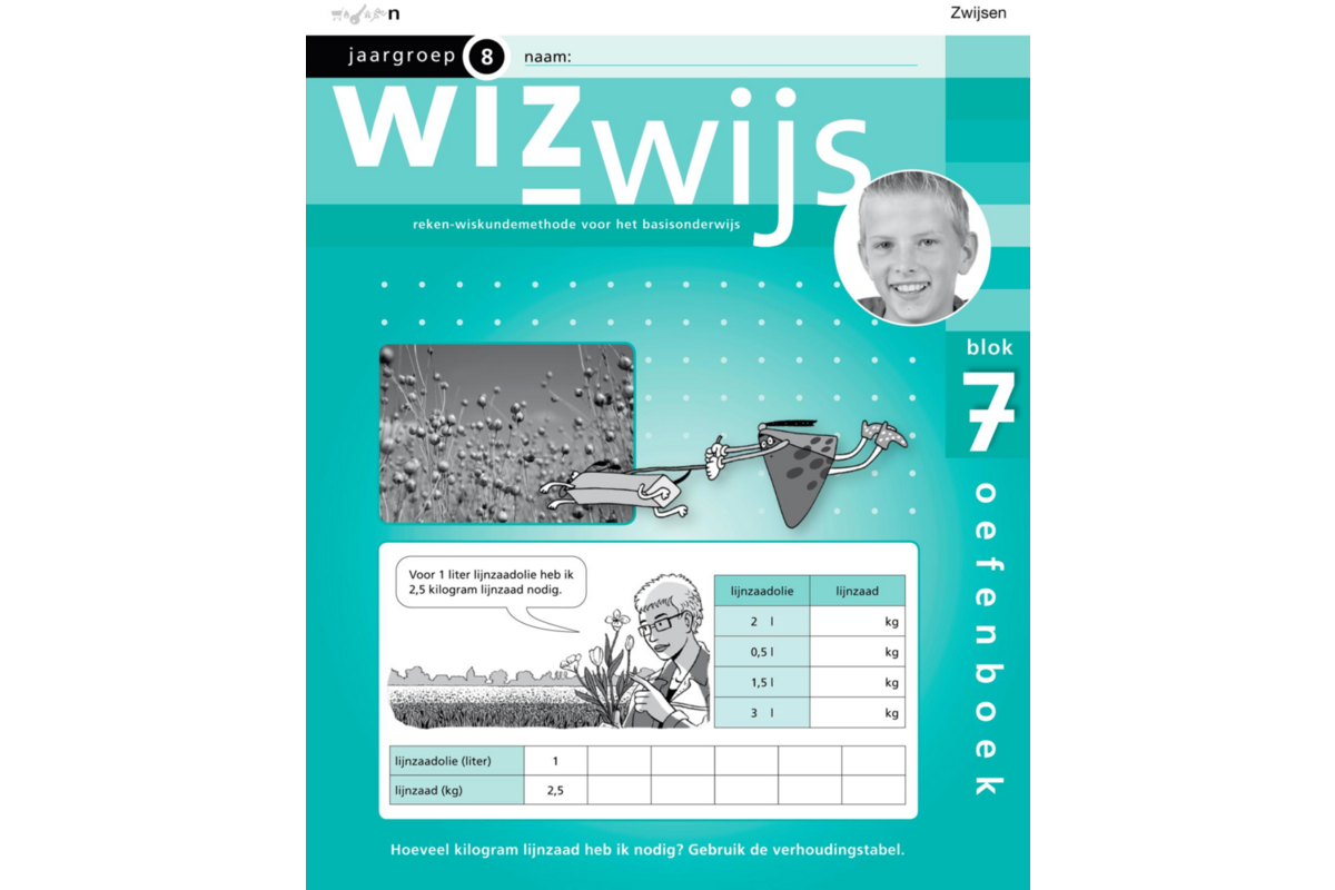 Wizwijs groep 8 oefenboek 7 basis (5 stuks)