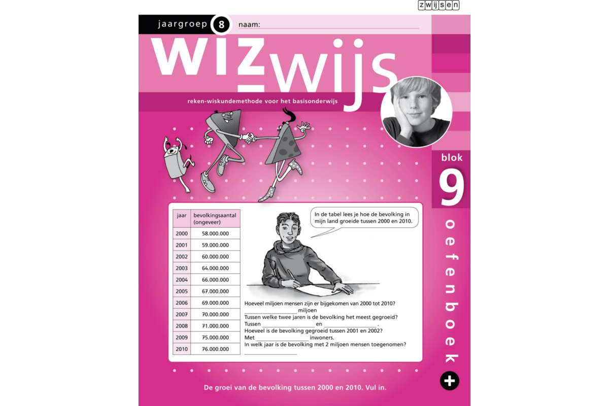 Wizwijs groep 8 oefenboek 9 plus (5 stuks)