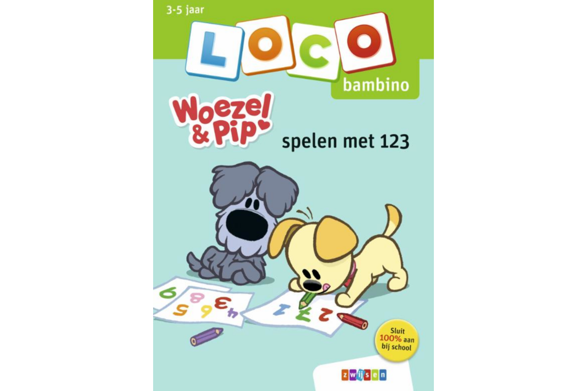 Loco Bambino: Opdrachtboekje Woezel & Pip spelen met 123