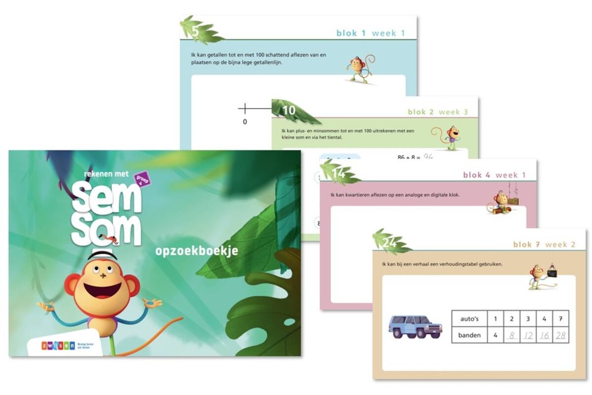 Semsom groep 4 opzoekboekje