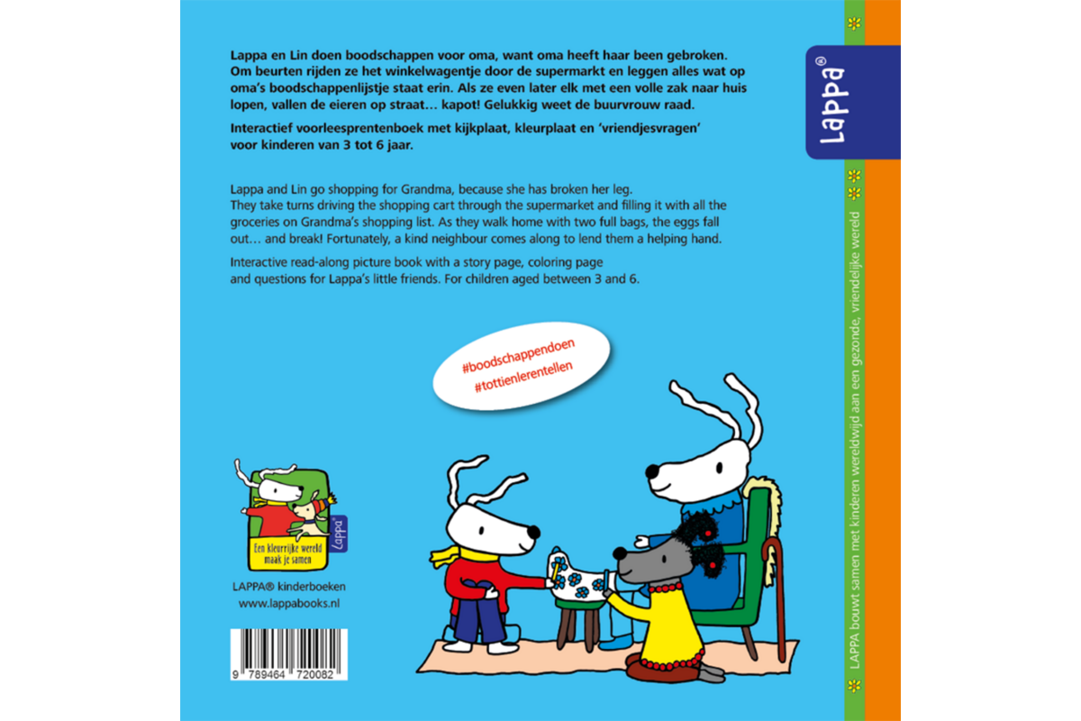 Lappa Kids - Lappa doet boodschappen (Nederlands - Engels)