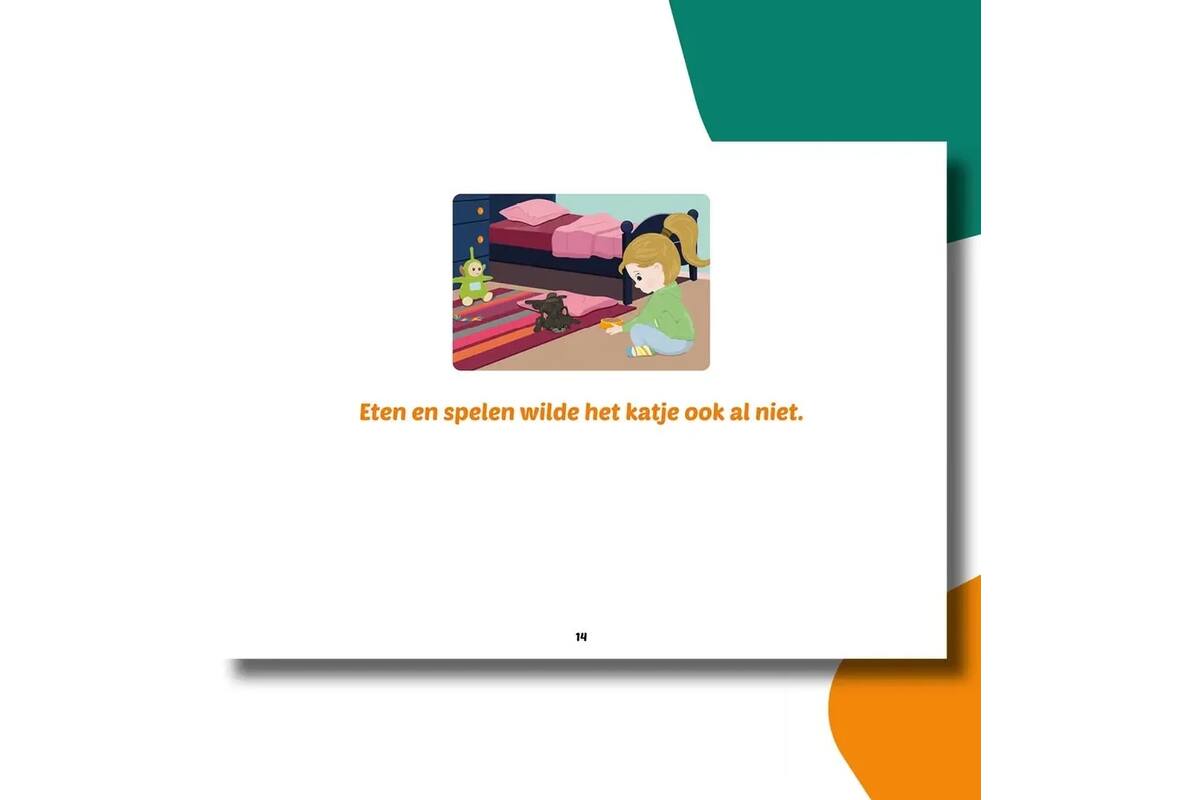 Anouk vind een katje - Kamishibai vertelplaten