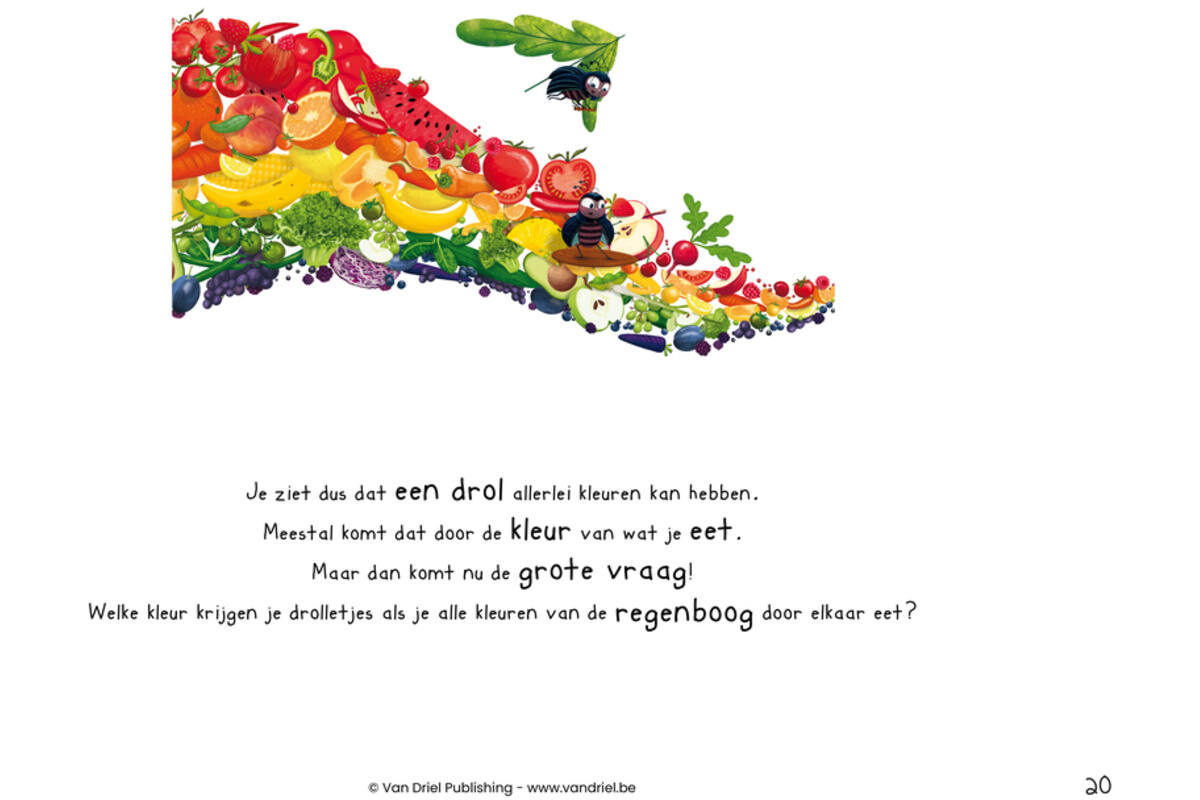 De regenboogdrol - Kamishibai vertelplaten