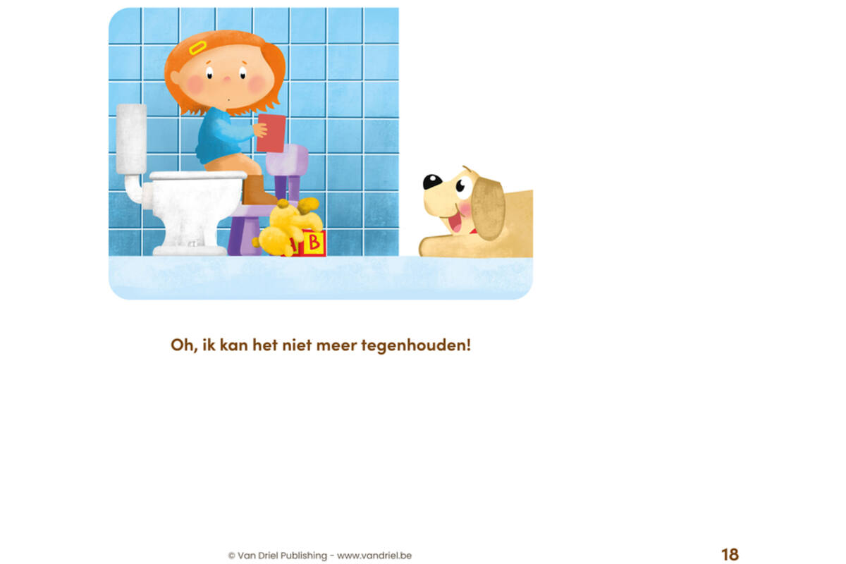 Ik durf niet te poepen - Kamishibai vertelplaten