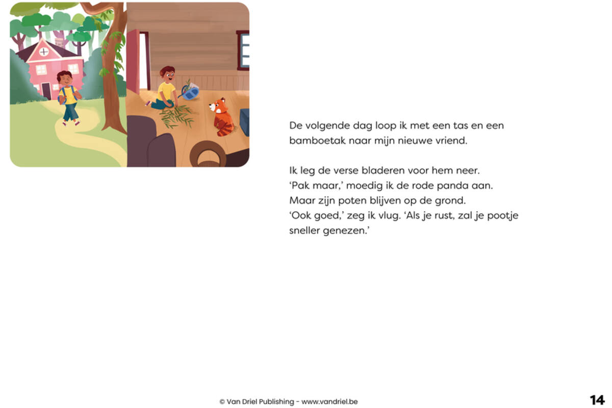 Ravi en de rode panda - Kamishibai vertelplaten