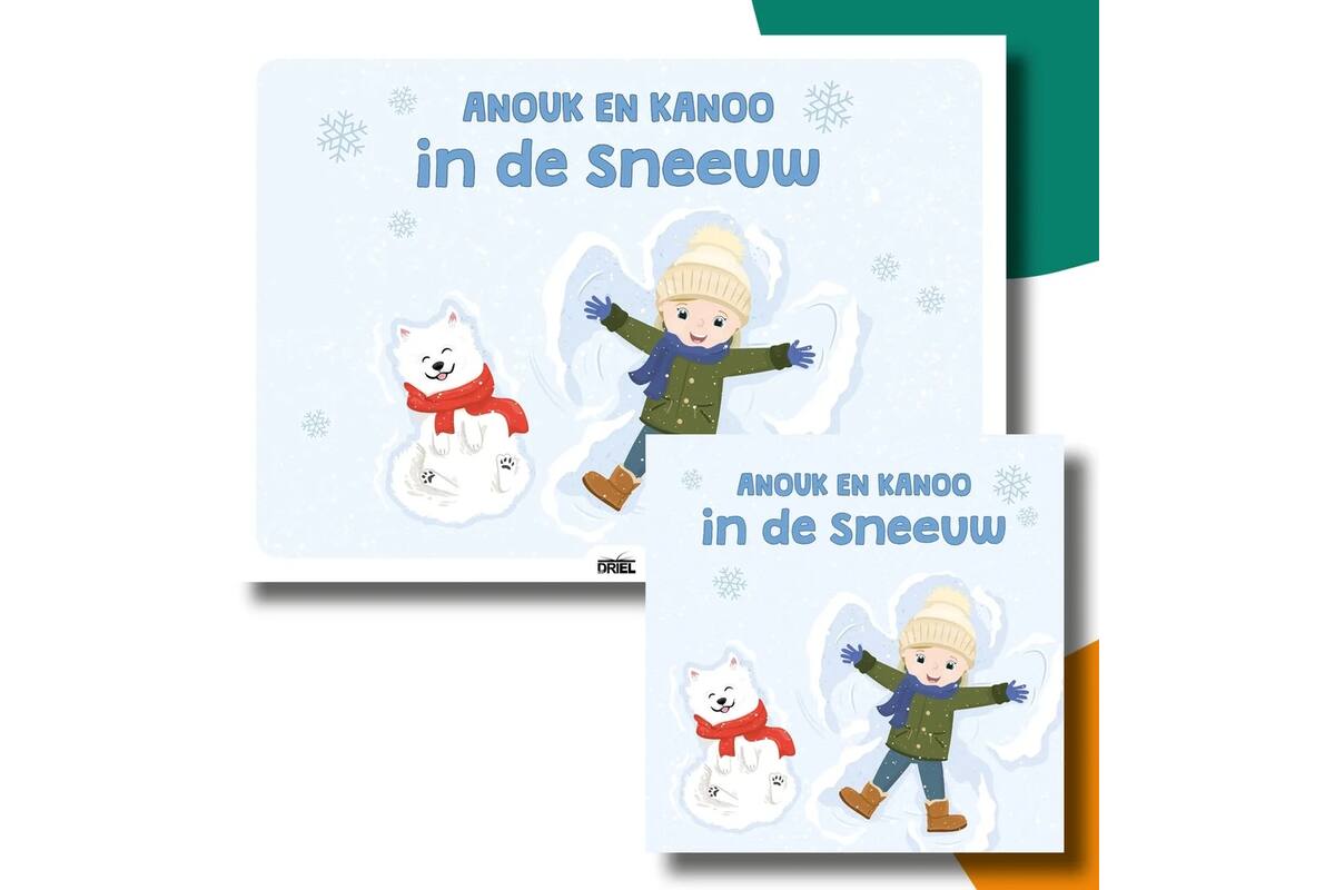Anouk en Kanoo in de sneeuw - set Kamishibai vertelplaten & prentenboek