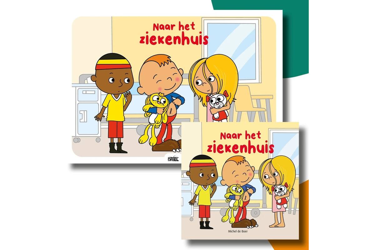 Naar het ziekenhuis - set Kamishibai vertelplaten & prentenboek