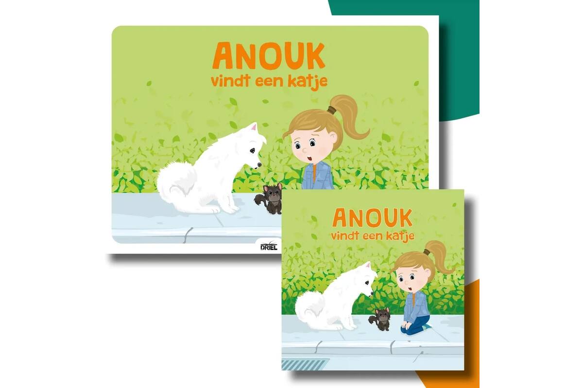 Anouk vindt een katje - set Kamishibai vertelplaten & prentenboek