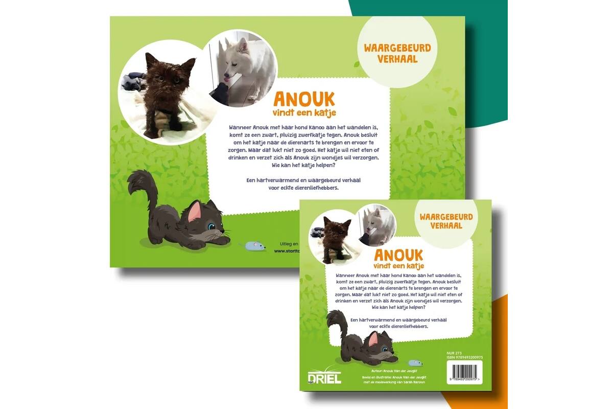 Anouk vindt een katje - set Kamishibai vertelplaten & prentenboek