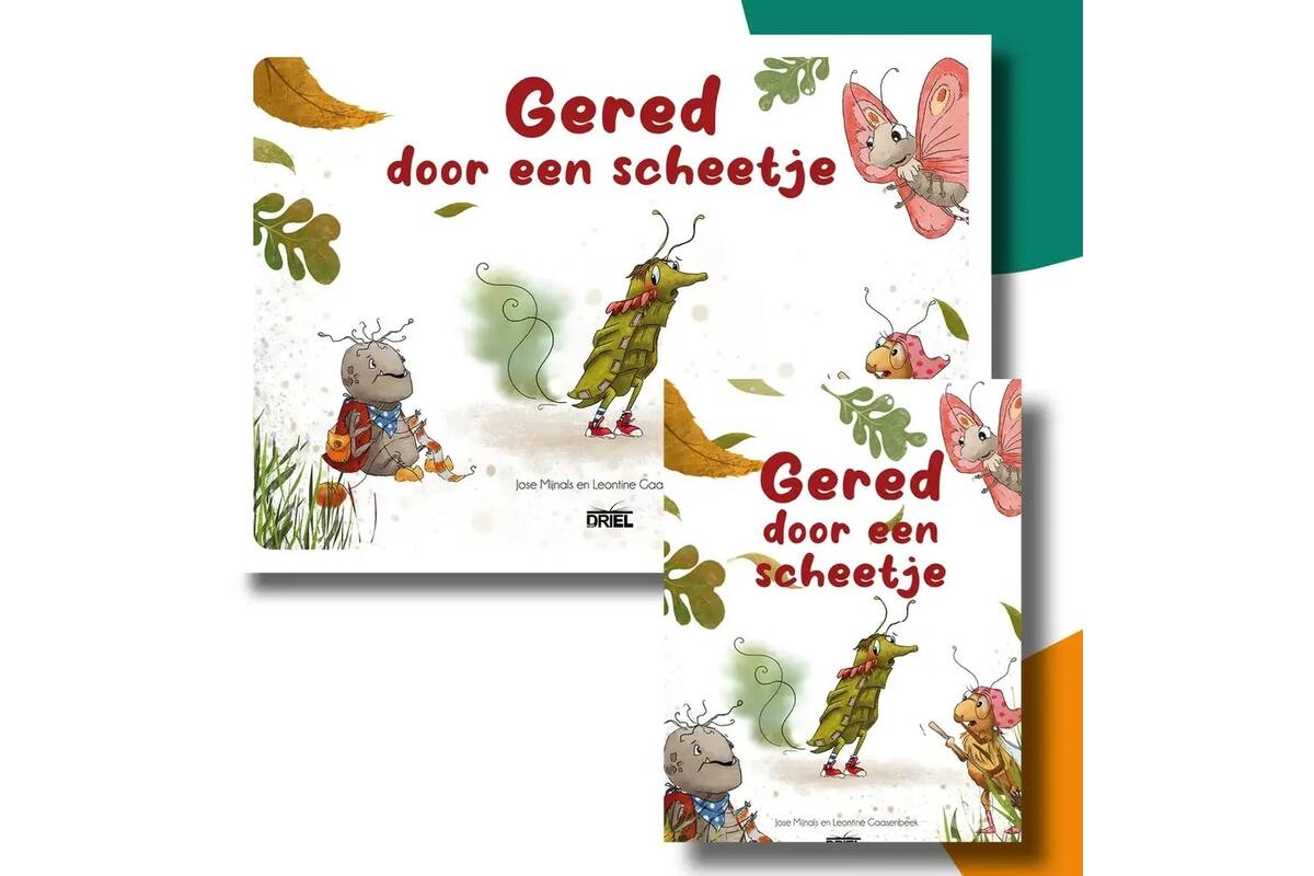 Gered door een scheetje - set Kamishibai vertelplaten & prentenboek