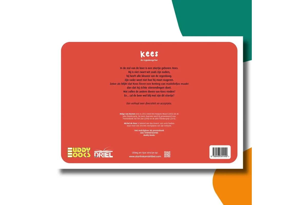 Kees de regenboogstier - set Kamishibai vertelplaten & prentenboek