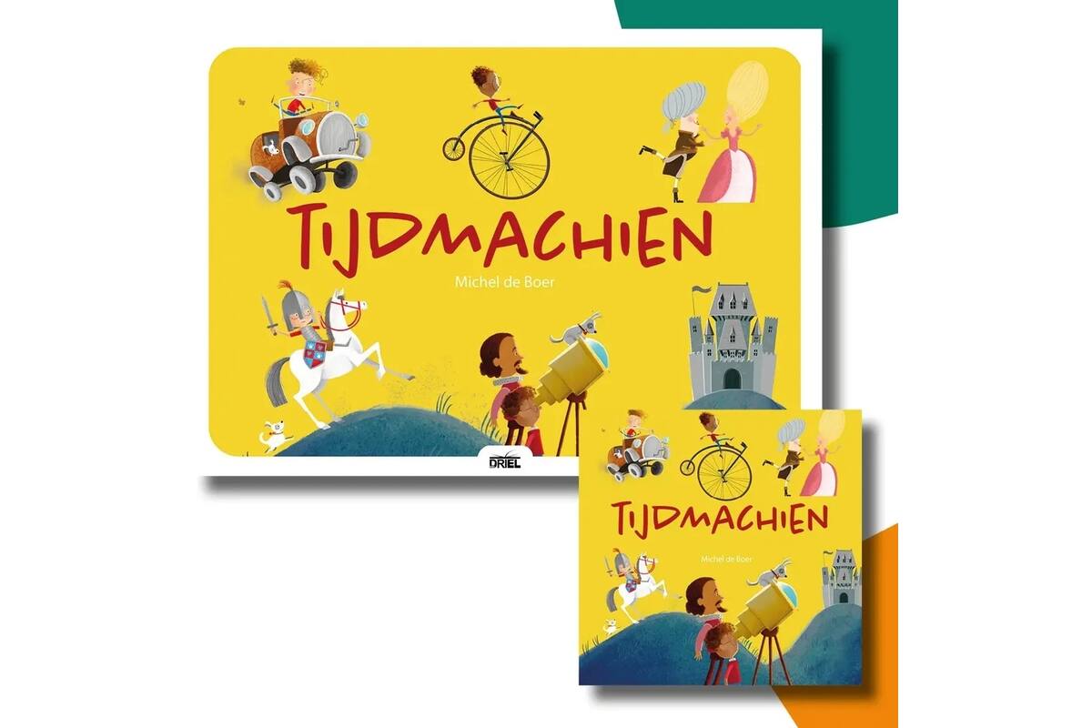 Tijdmachien - set Kamishibai vertelplaten & prentenboek