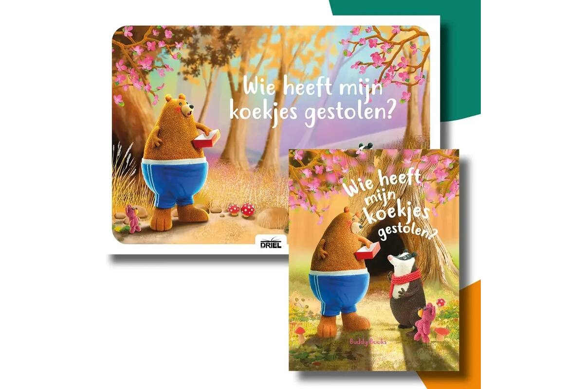 Wie heeft mijn koekjes gestolen? - set Kamishibai vertelplaten & prentenboek