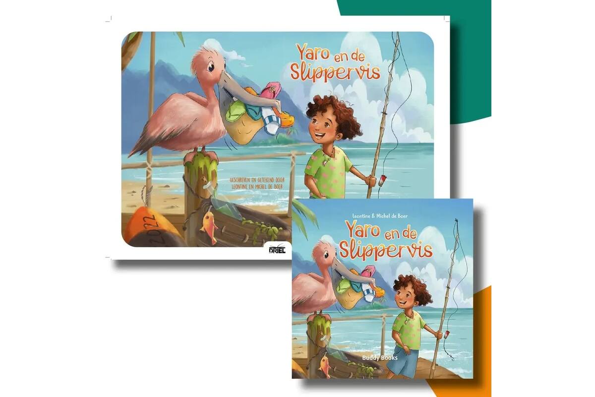 Yaro en de slippervis - set Kamishibai vertelplaten & prentenboek