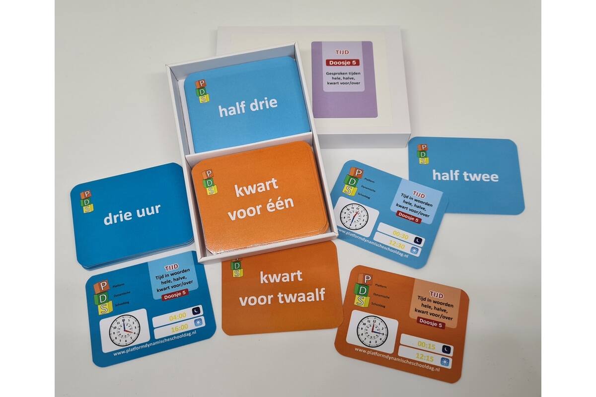 Dynamische schooldag Bewegend leren Box 6 Tijd