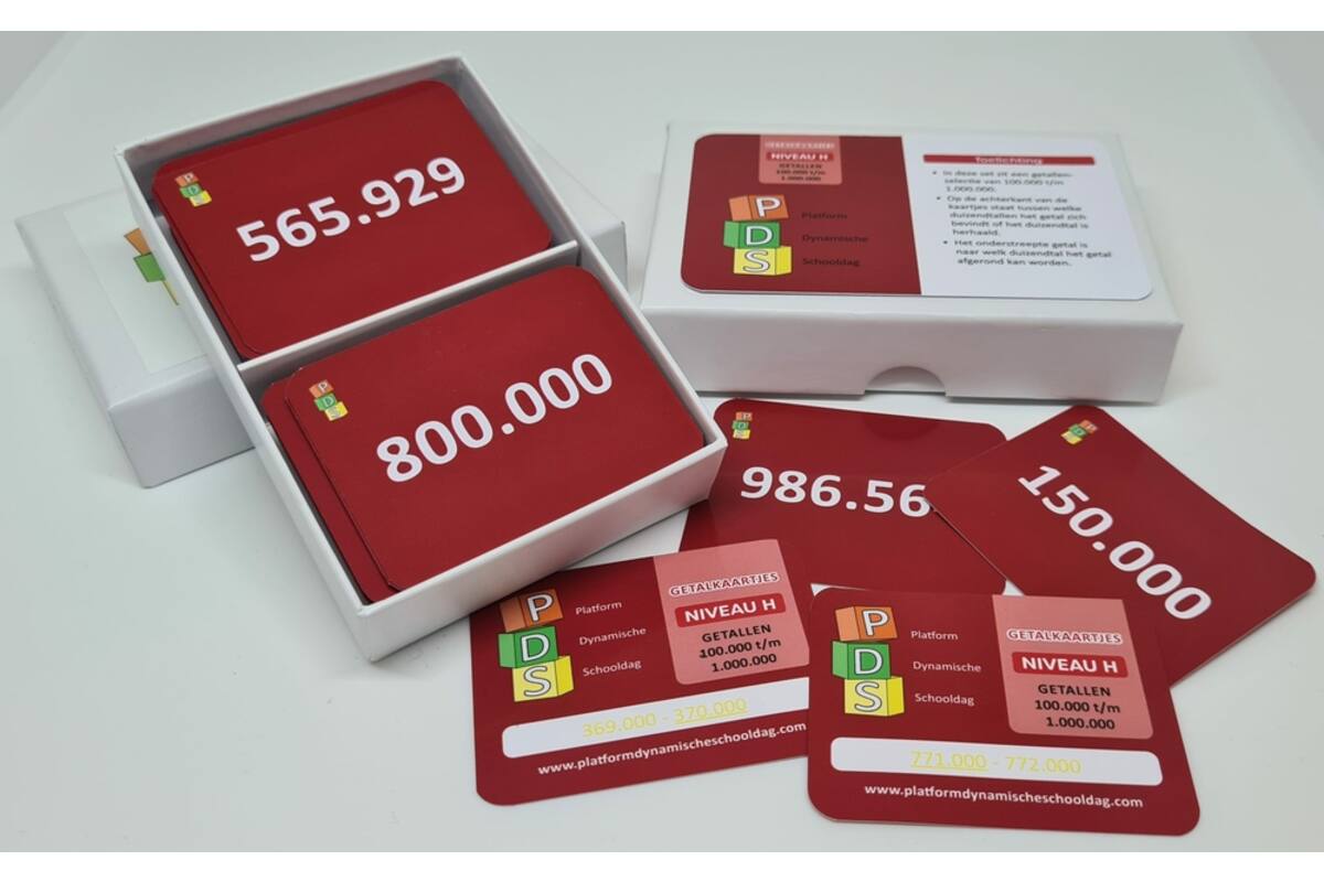 Dynamische schooldag Bewegend leren Box 1 Getalkaartjes