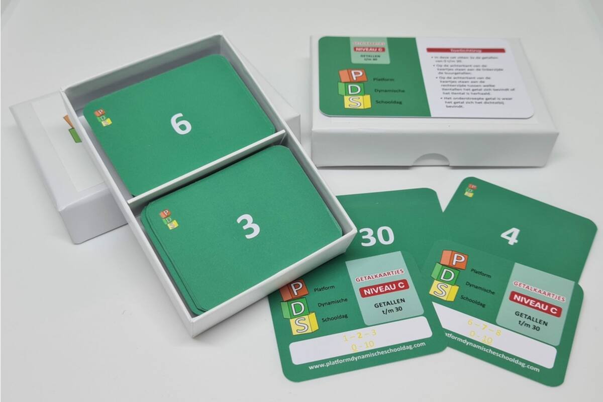 Dynamische schooldag Bewegend leren Box 1 Getalkaartjes