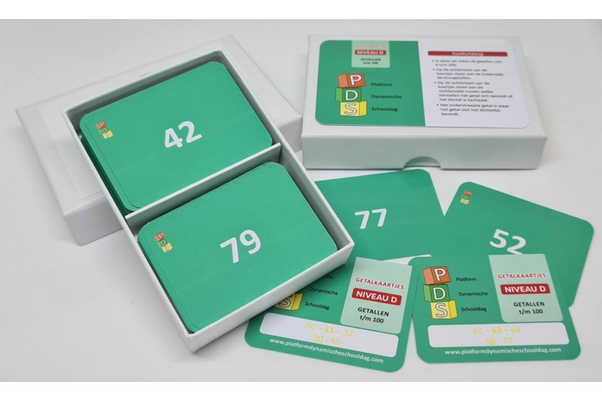 Dynamische schooldag Bewegend leren Box 1 Getalkaartjes