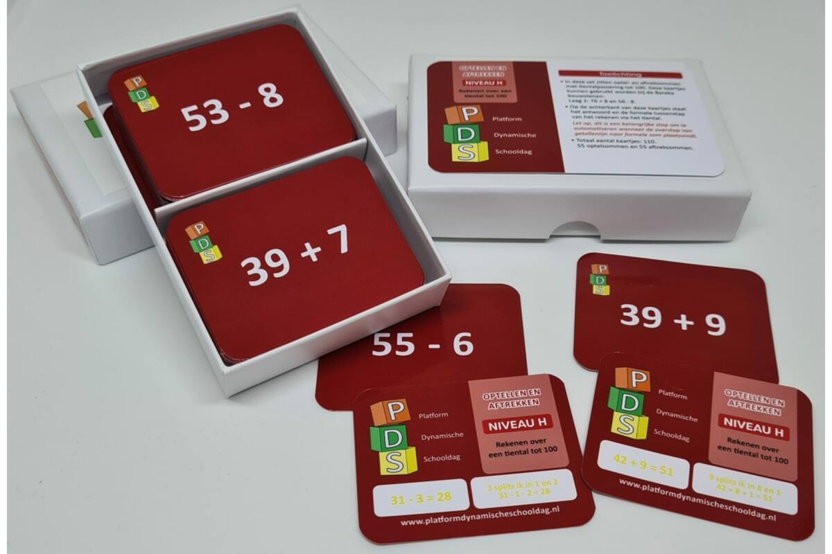 Dynamische schooldag Bewegend leren Box 2 Optellen en aftrekken
