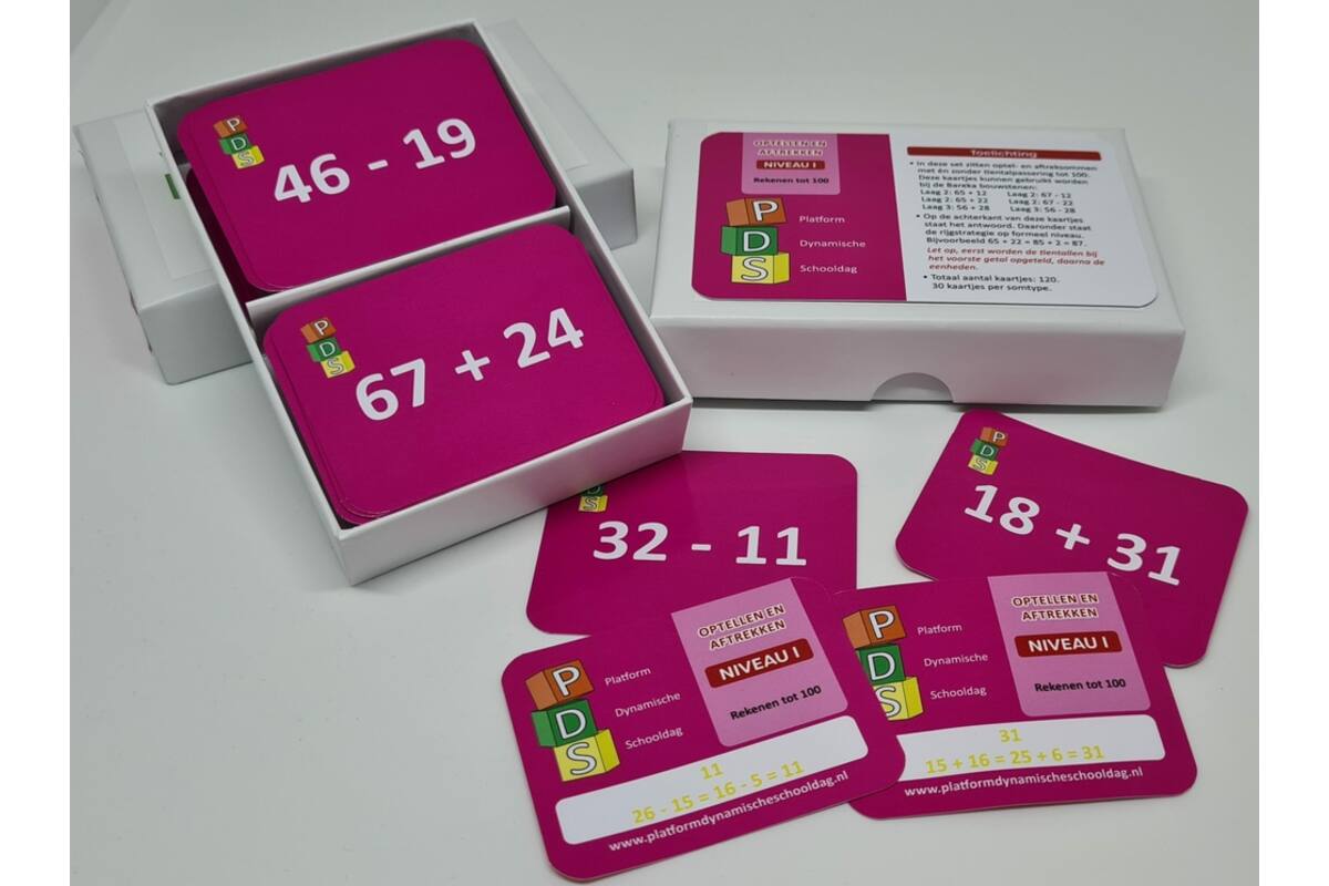 Dynamische schooldag Bewegend leren Box 2 Optellen en aftrekken