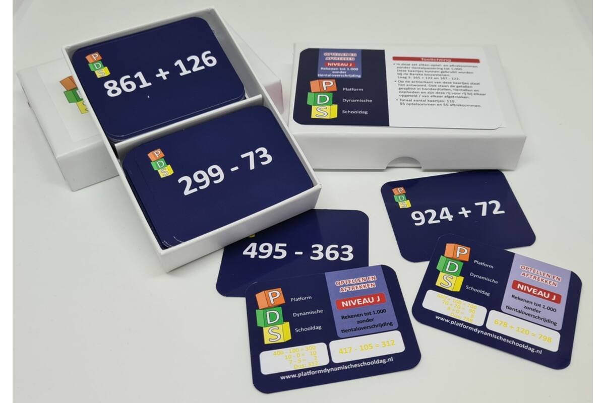 Dynamische schooldag Bewegend leren Box 2 Optellen en aftrekken