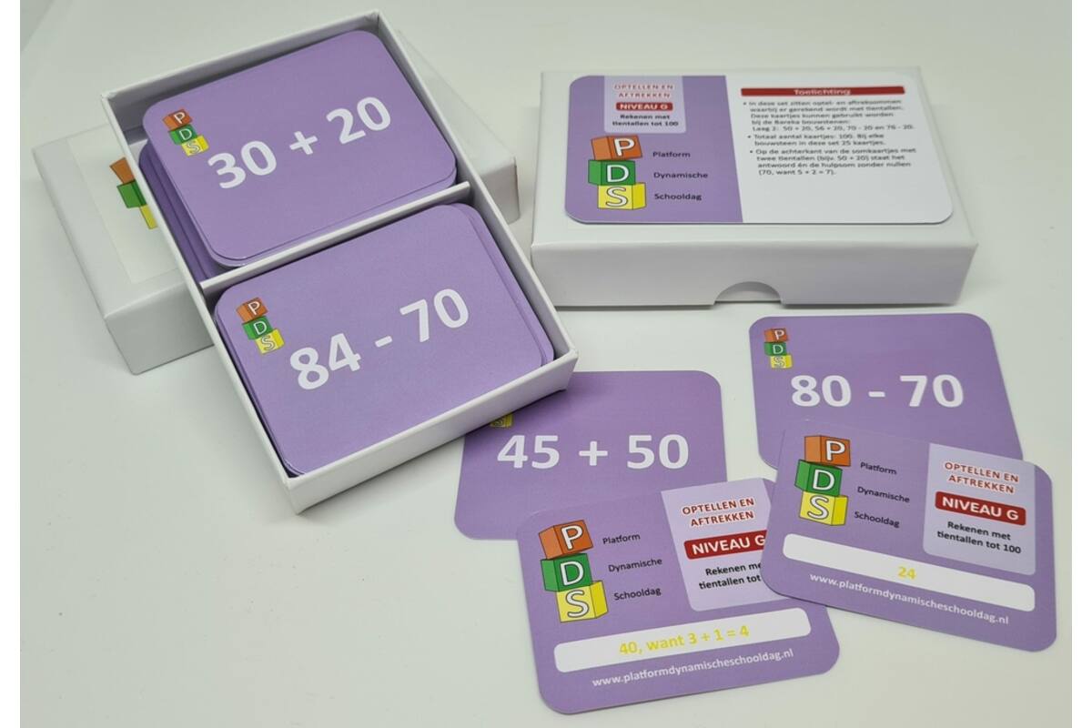 Dynamische schooldag Bewegend leren Box 2 Optellen en aftrekken