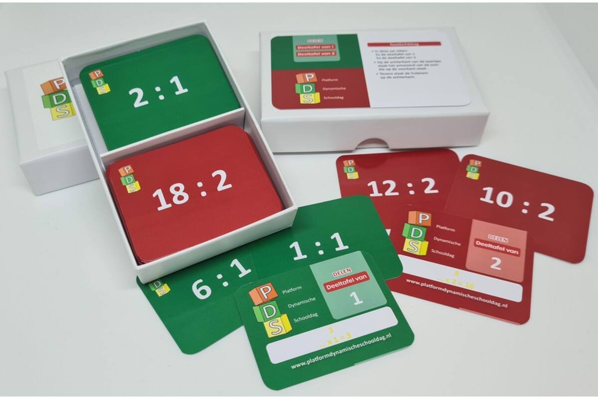 Dynamische schooldag Bewegend leren Box 4 Deelkaartjes