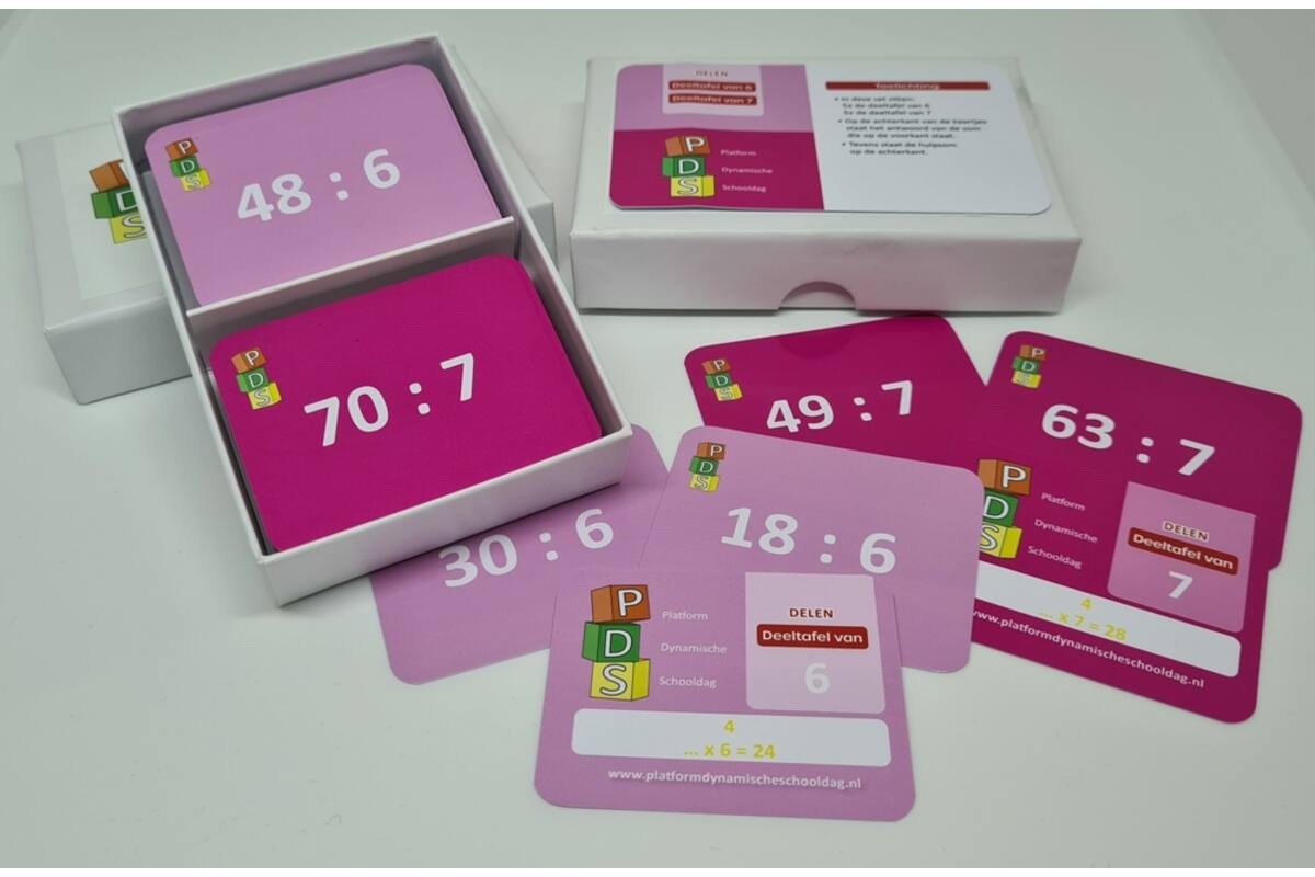 Dynamische schooldag Bewegend leren Box 4 Deelkaartjes