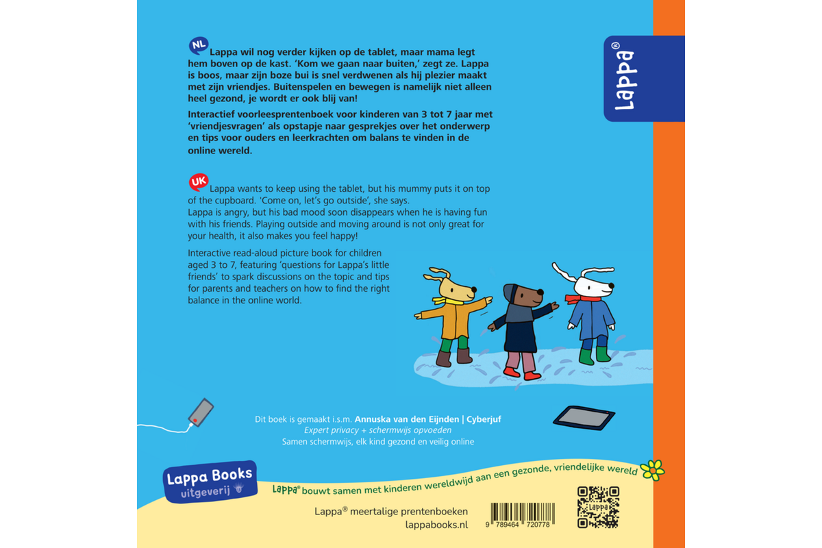 Lappa Kids - Lappa leg je scherm weg (Nederlands - Engels)