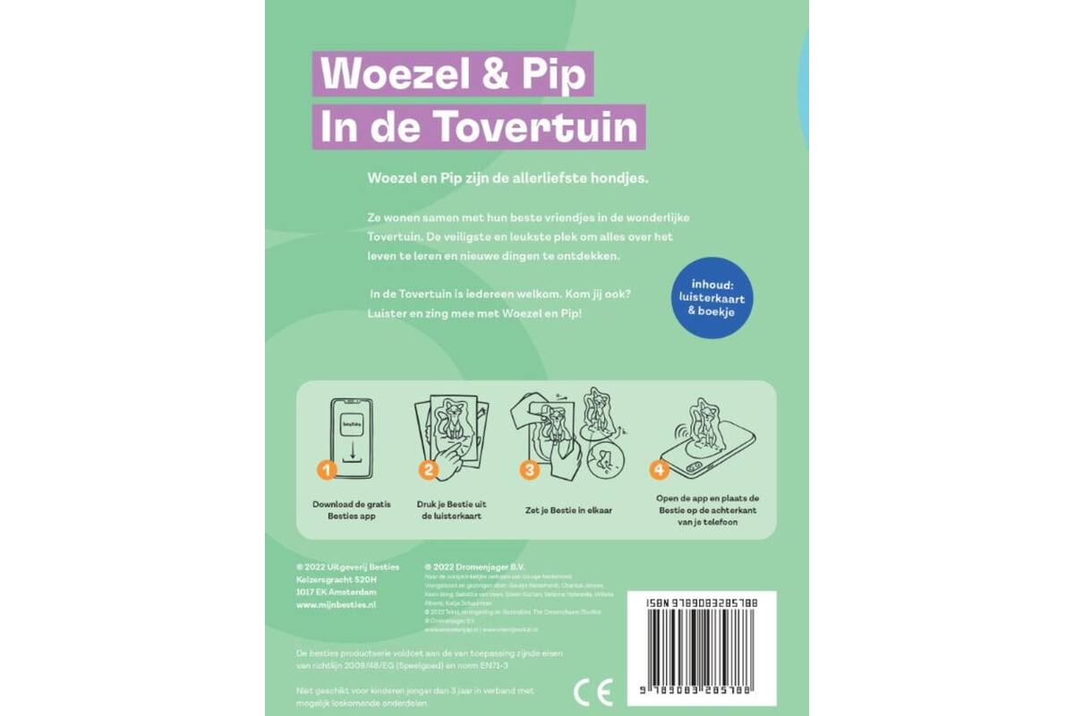 Besties luisterkaart - Woezel en Pip - Alles is fijn