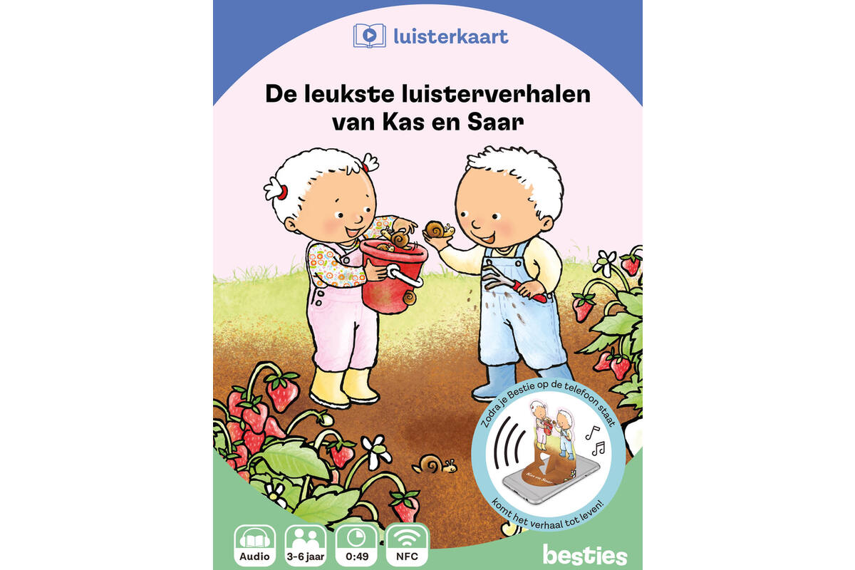 Besties luisterkaart - De leukste luisterverhalen van Kas en Saar