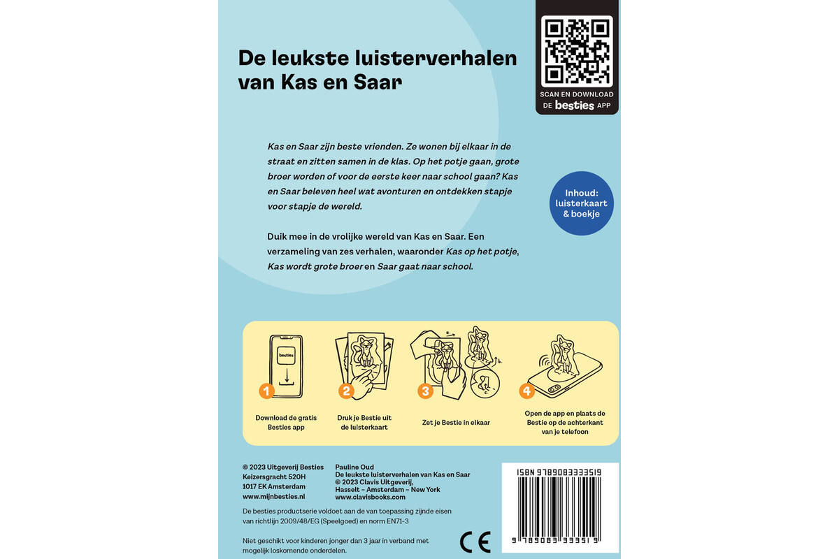 Besties luisterkaart - De leukste luisterverhalen van Kas en Saar