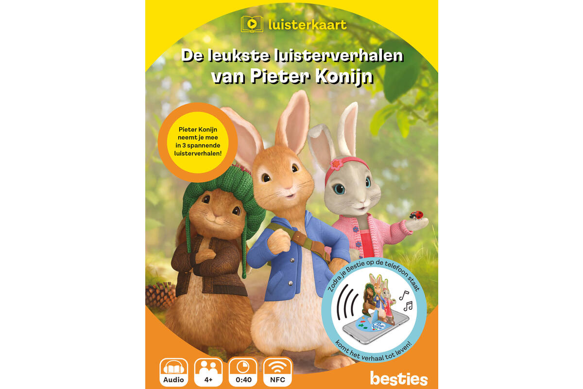 Besties luisterkaart - De leukste luisterverhalen van Pieter Konijn