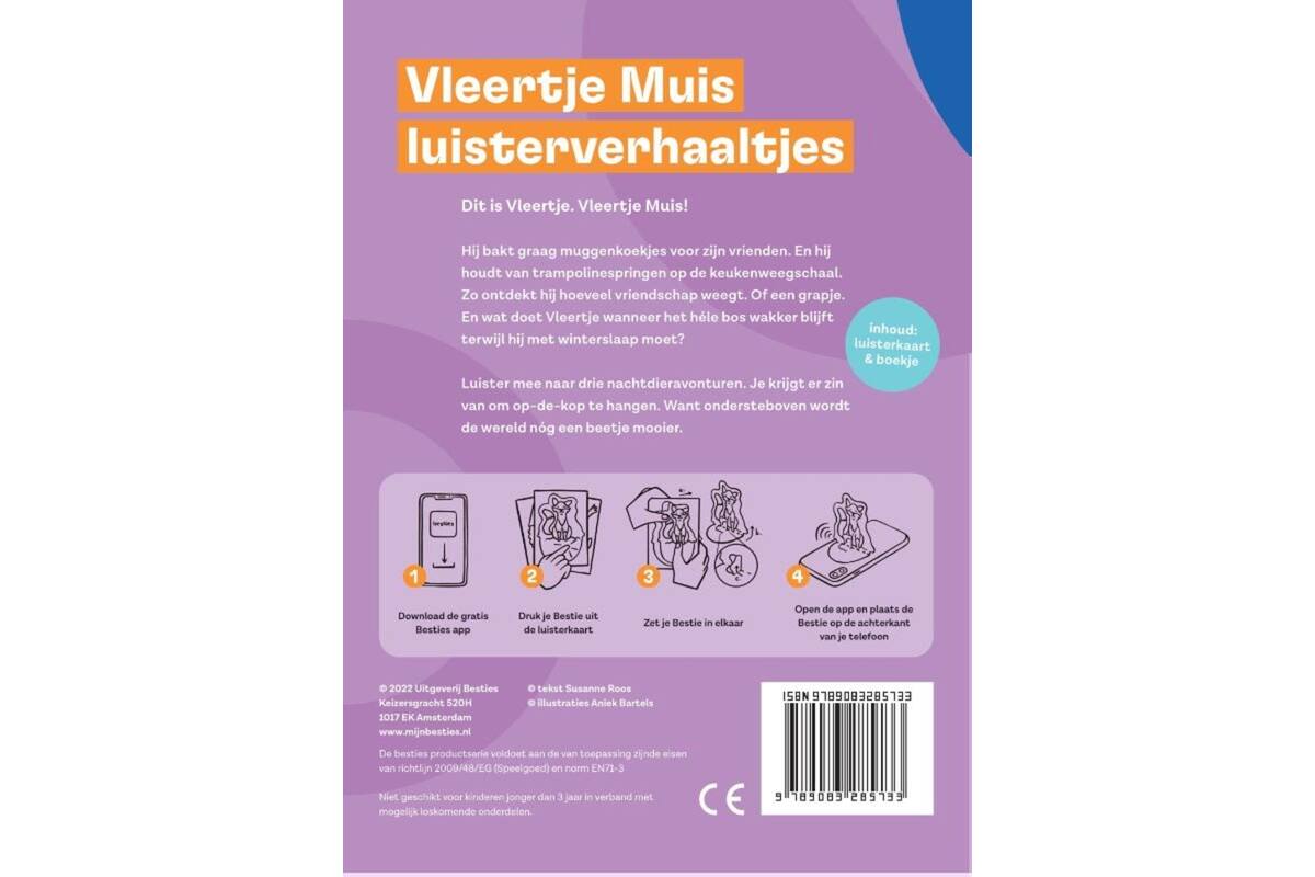 Besties luisterkaart - Vleertje Muis - luisterverhaaltjes