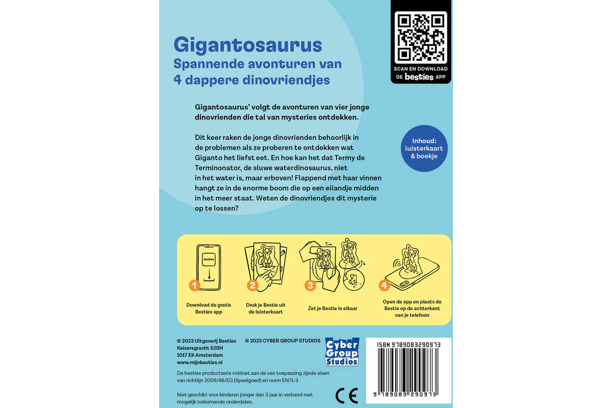 Besties luisterkaart - Gigantosaurus - spannende avonturen