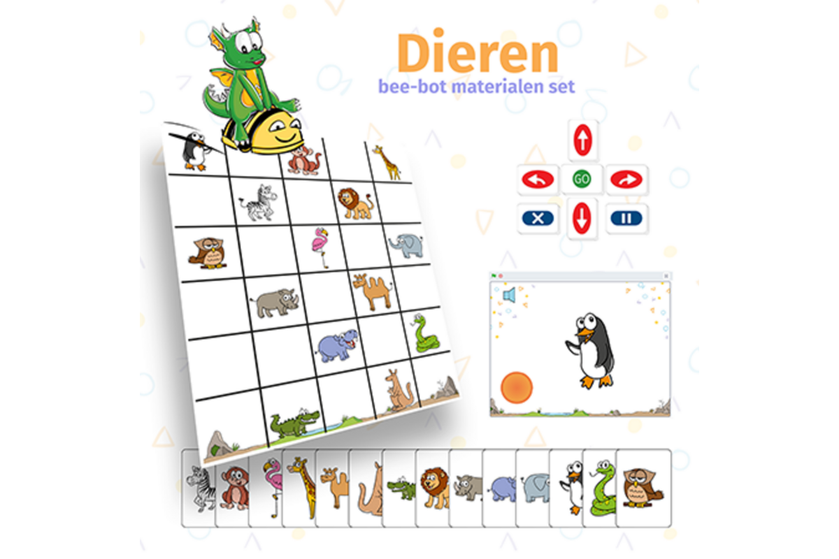 Delta.school (Delta de Draak) Bee-Bot materialenset dieren
