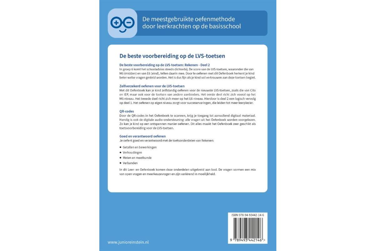 Rekenen voor de LVS-toetsen groep 6 deel 2