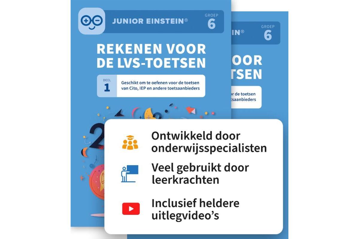 Rekenen voor de LVS-toetsen groep 6 deel 1 en 2