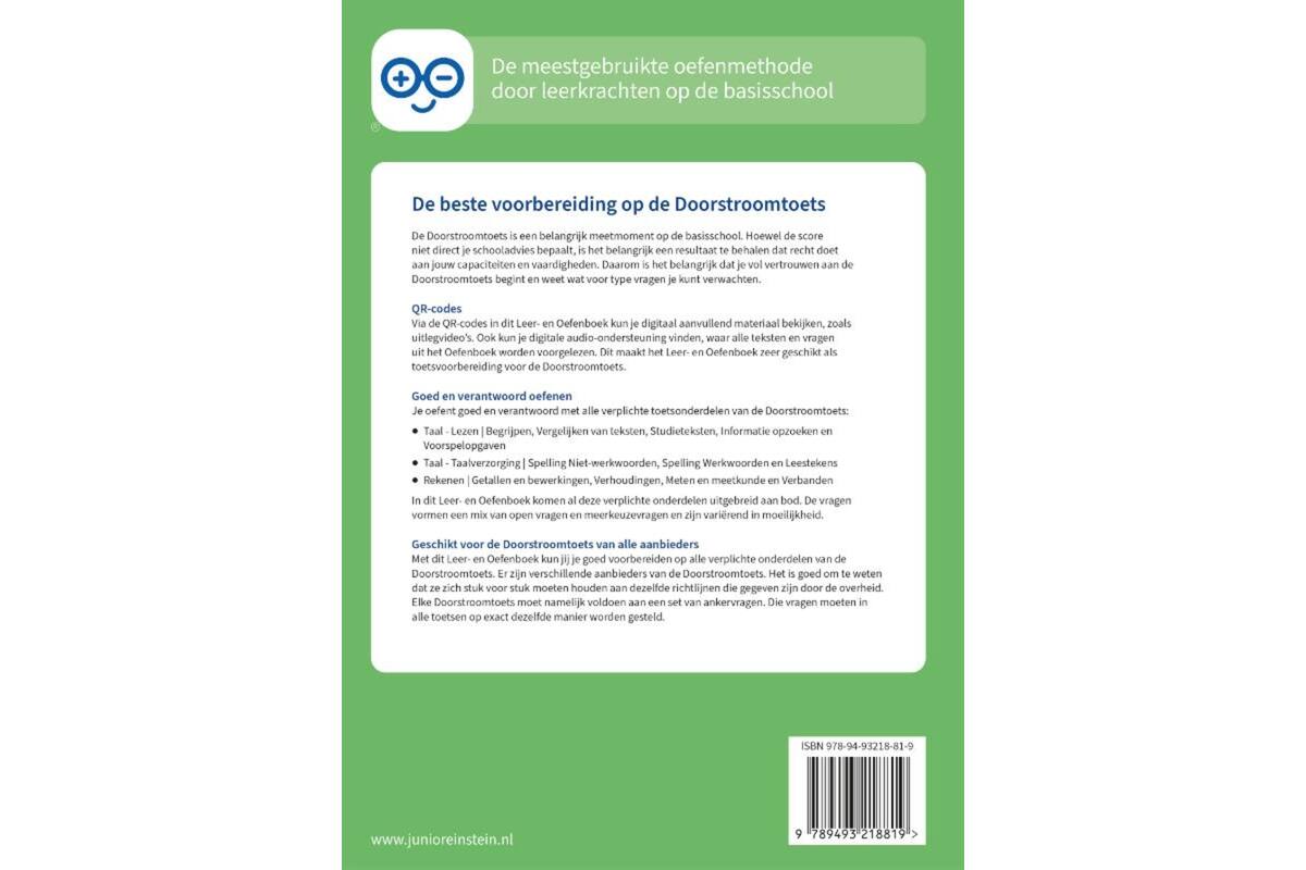 Doorstroomtoets Leer- en Oefenboek groep 8 deel 1
