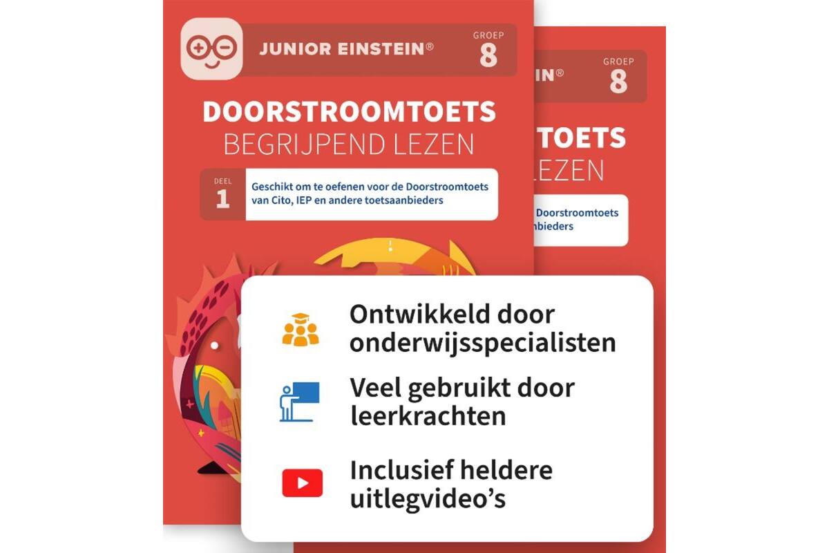 Doorstroomtoets Begrijpend lezen groep 8 deel 1 en 2
