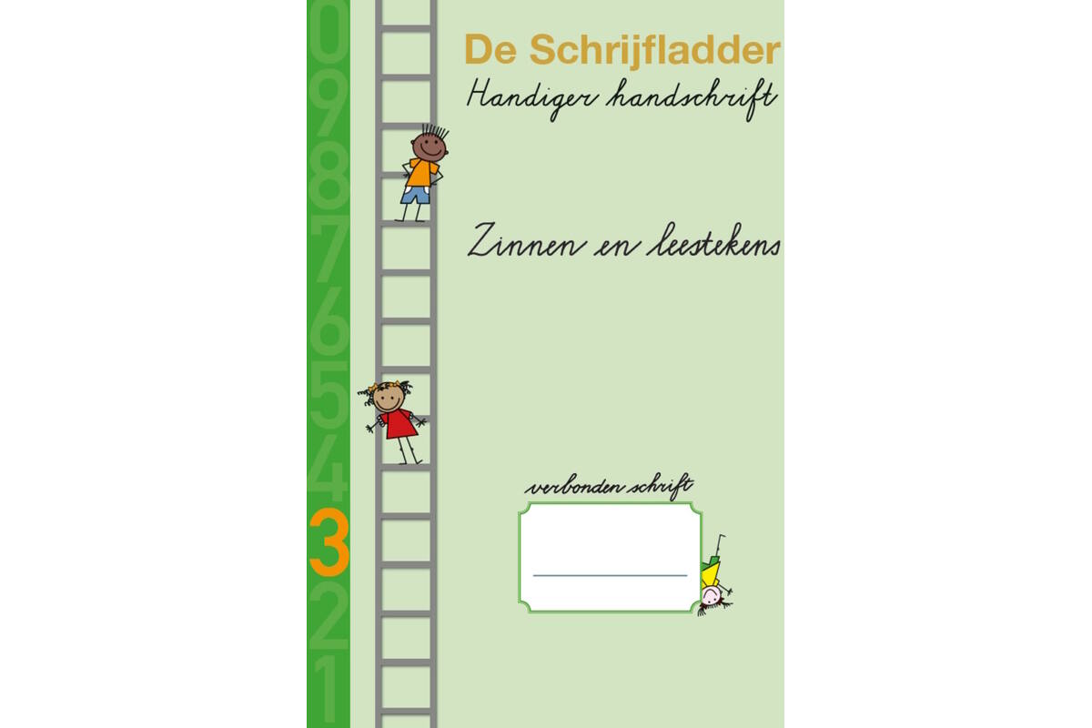 Handiger Handschrift groep 3 A4 Schrift 3 - Zinnen en leestekens verbonden schrift