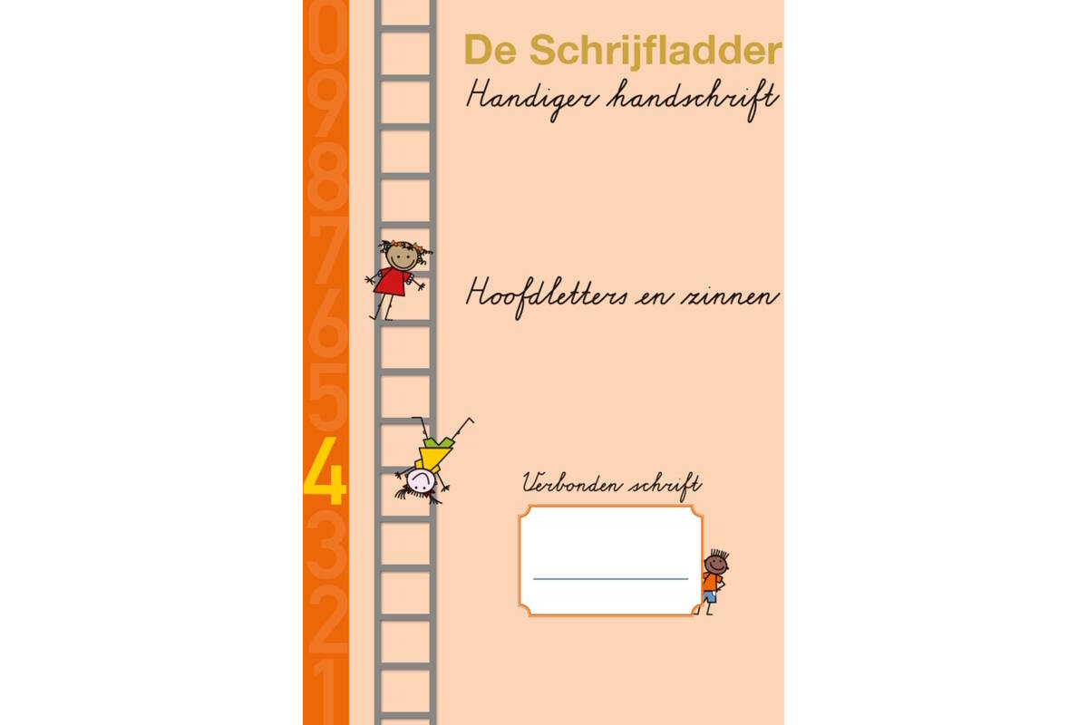 Handiger Handschrift groep 4 A4 Schrift 4 - Hoofdletters & zinnen verbonden schrift