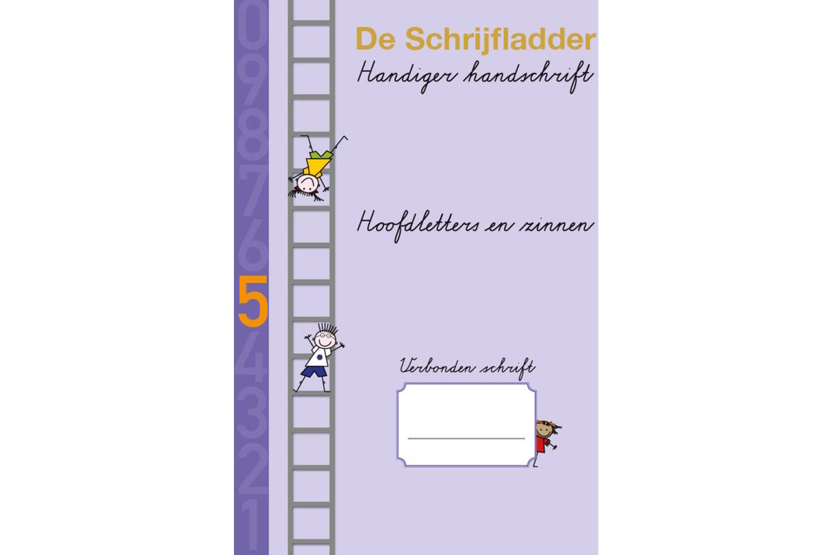 Handiger Handschrift groep 4 A4 Schrift 5 - Hoofdletters & zinnen verbonden schrift