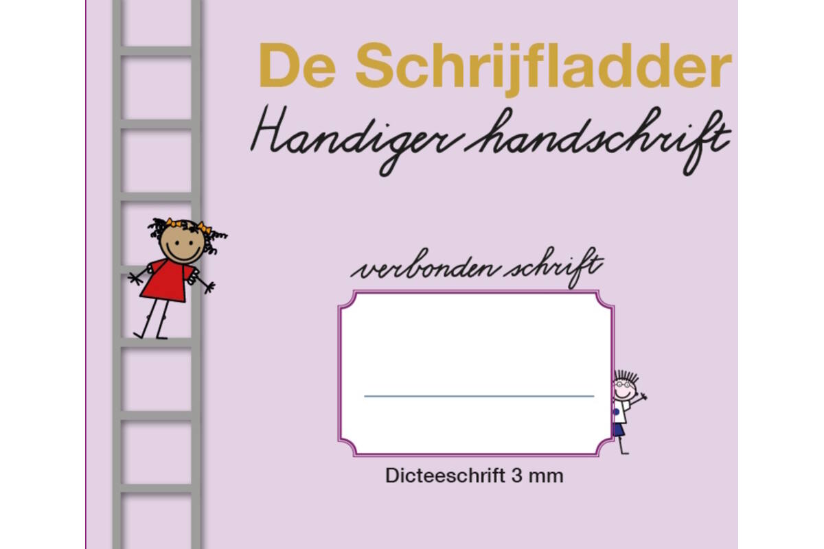 Handiger Handschrift groep 5-8 A5 Dictee schrift - 3 mm verbonden schrift