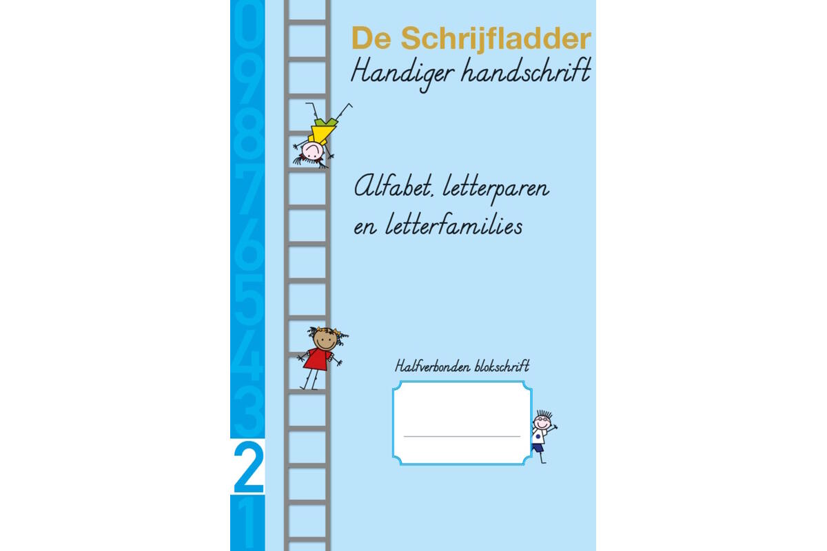Handiger Handschrift groep 3 A4 Schrift 2 - Alfabet, verbindingen halfverbonden blokschrift